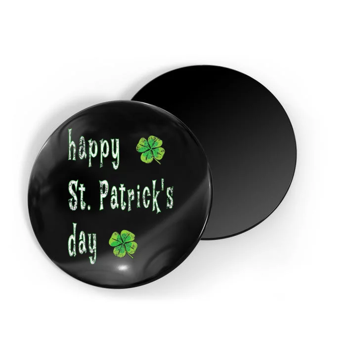 Vintage Happy St. Patrick's Day March 17th Saint Paddy Print Magnet