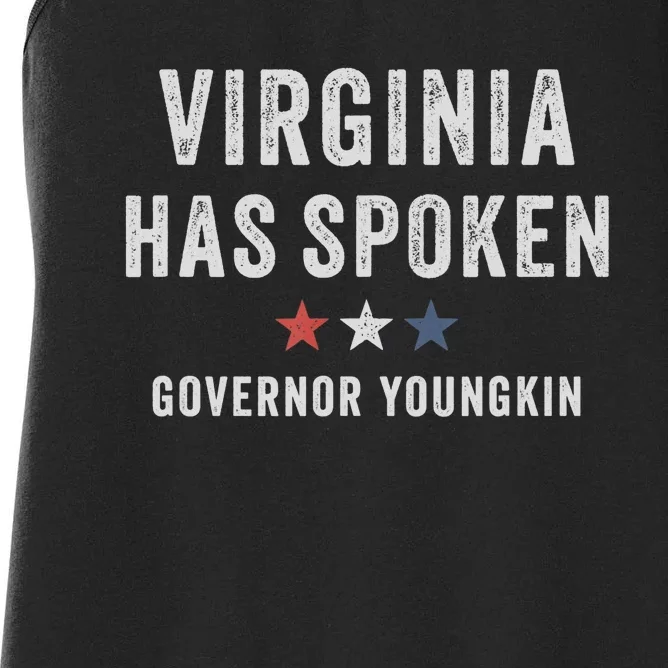 Virginia Has Spoken Glenn Youngkin Wins Governor Women's Racerback Tank