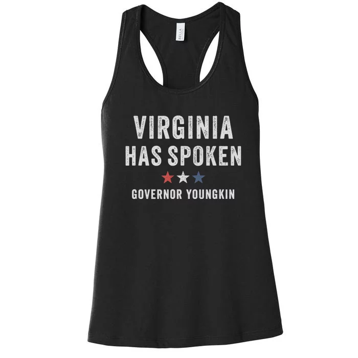 Virginia Has Spoken Glenn Youngkin Wins Governor Women's Racerback Tank