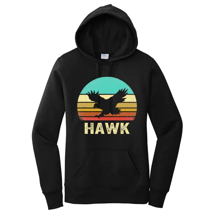 Vintage Hawk Sunset Women's Pullover Hoodie