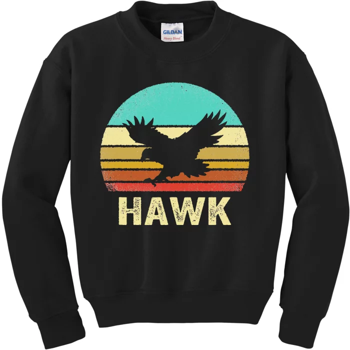 Vintage Hawk Sunset Kids Sweatshirt