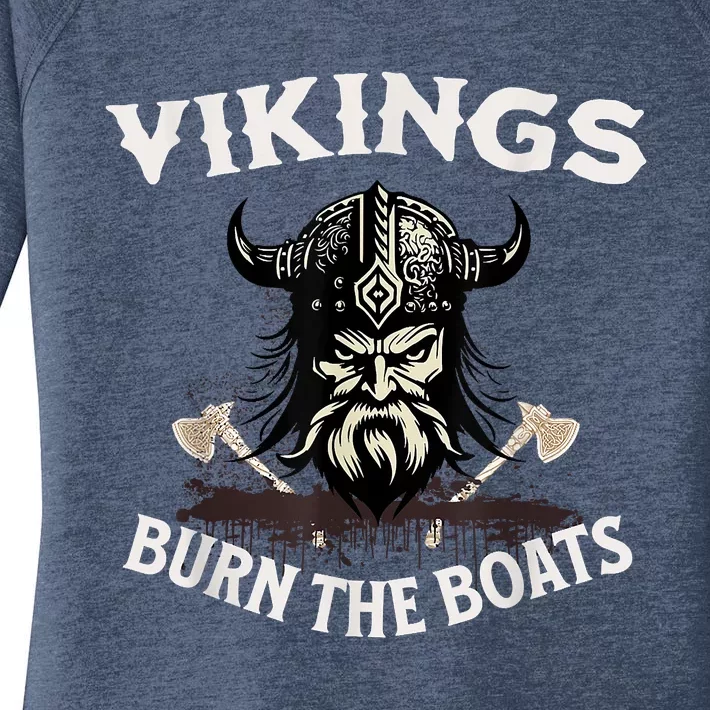 Vikings High School College Sports Motivation Women's Perfect Tri Tunic Long Sleeve Shirt