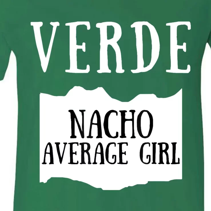 Verde Hot Sauce Packet Group Costume V-Neck T-Shirt