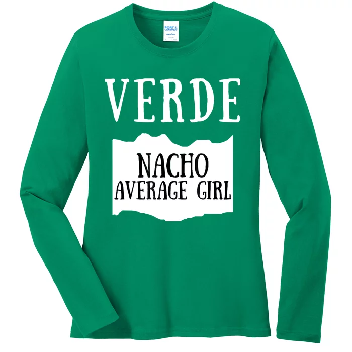 Verde Hot Sauce Packet Group Costume Ladies Long Sleeve Shirt