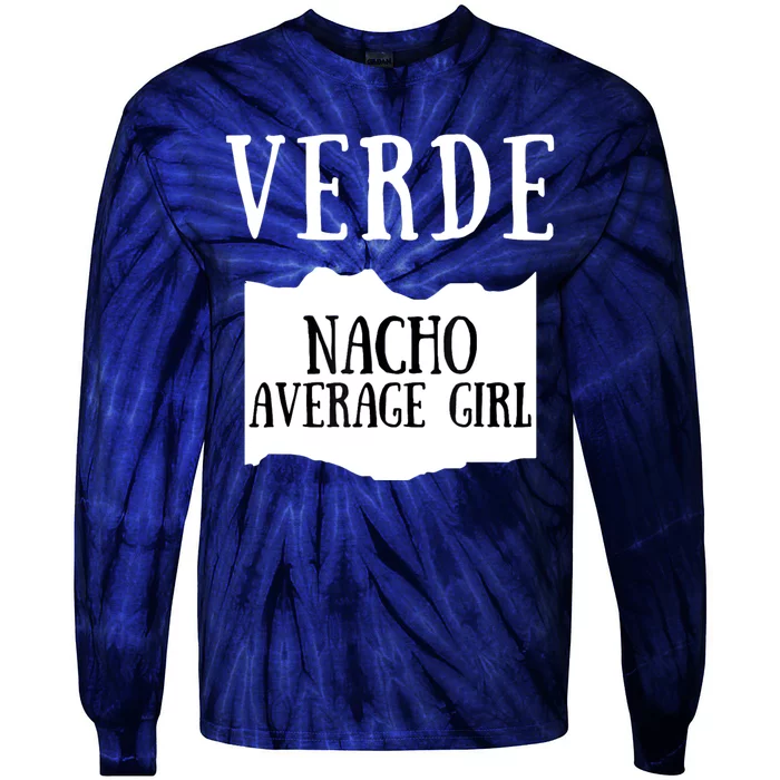 Verde Hot Sauce Packet Group Costume Tie-Dye Long Sleeve Shirt