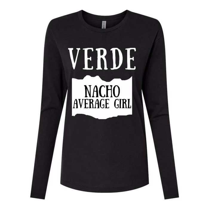 Verde Hot Sauce Packet Group Costume Womens Cotton Relaxed Long Sleeve T-Shirt