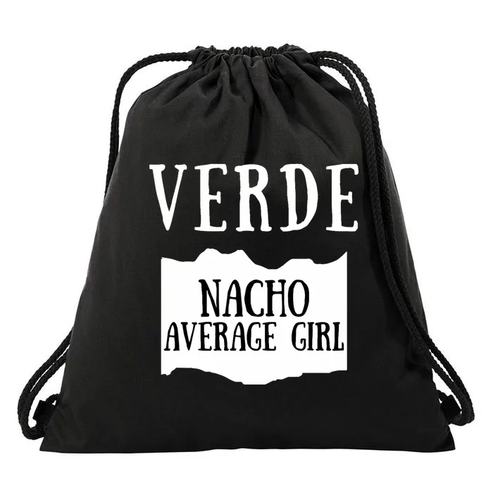 Verde Hot Sauce Packet Group Costume Drawstring Bag