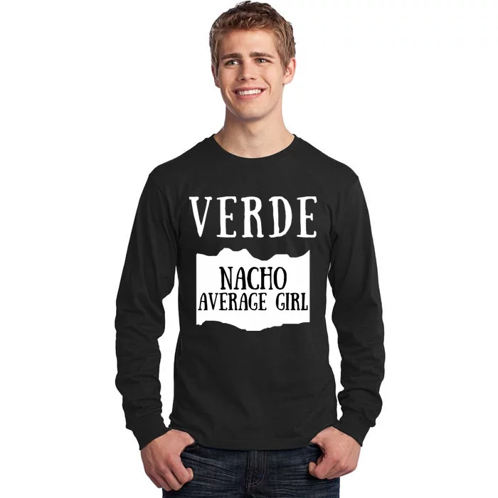 Verde Hot Sauce Packet Group Costume Tall Long Sleeve T-Shirt