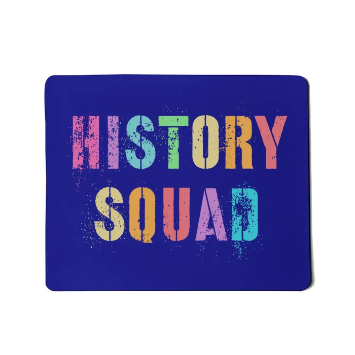 Vintage History Squad Back To School Teacher Student Team Cool Gift Mousepad