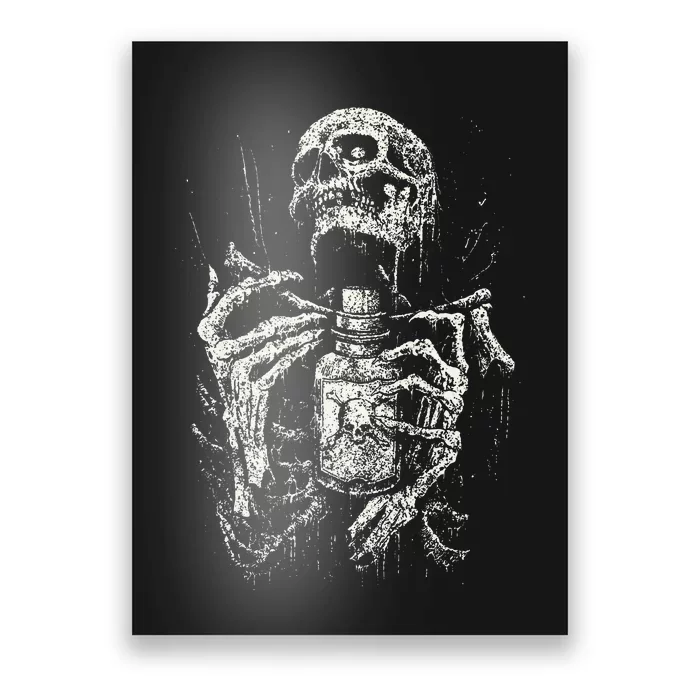 Vintage Halloween Skeleton Costume Poster