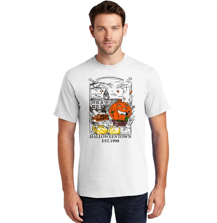 Vintage Halloween Town Gift Tall T-Shirt