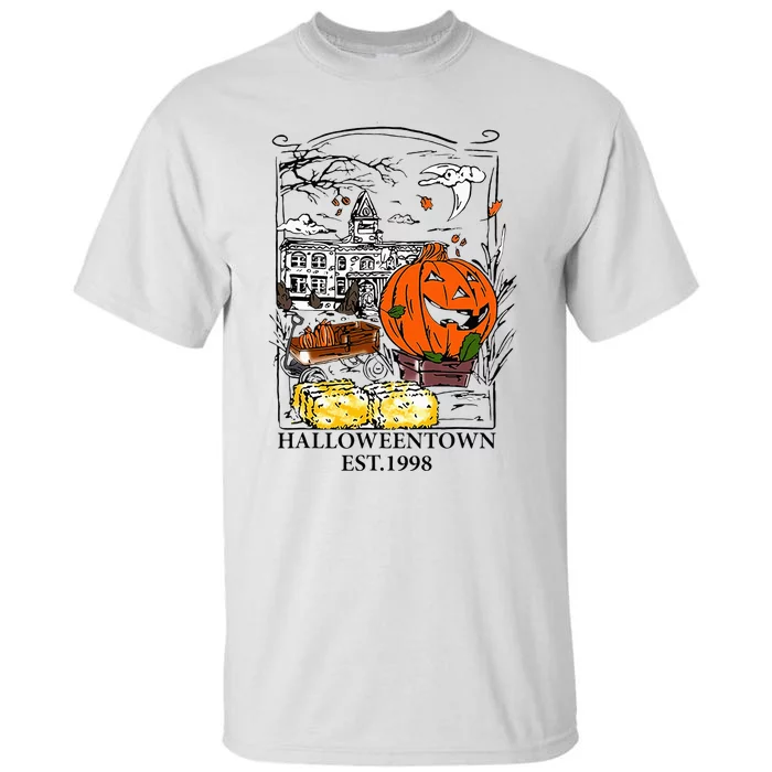 Vintage Halloween Town Gift Tall T-Shirt