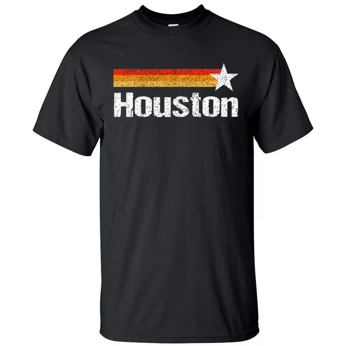 Vintage Houston Texas Houston Strong Stripes Usa Texas Tall T-Shirt