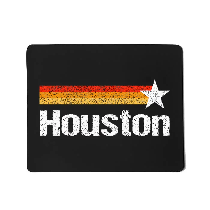 Vintage Houston Texas Houston Strong Stripes Usa Texas Mousepad