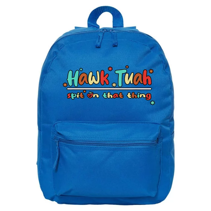 Vintange Hawk Tuah Spit On That Thing Gift 16 in Basic Backpack