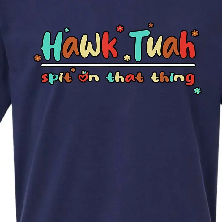 Vintange Hawk Tuah Spit On That Thing Gift Sueded Cloud Jersey T-Shirt