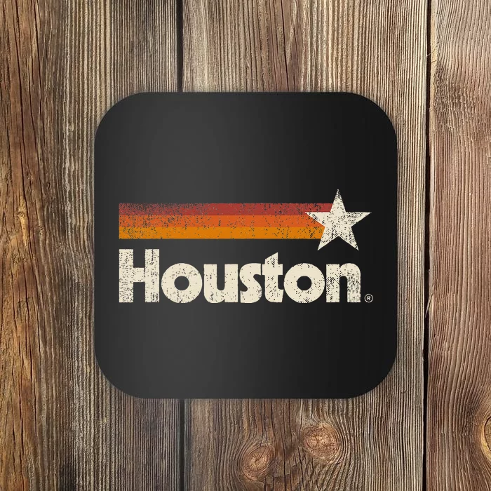 Vintage Houston Texas Houston Strong Stripes Coaster