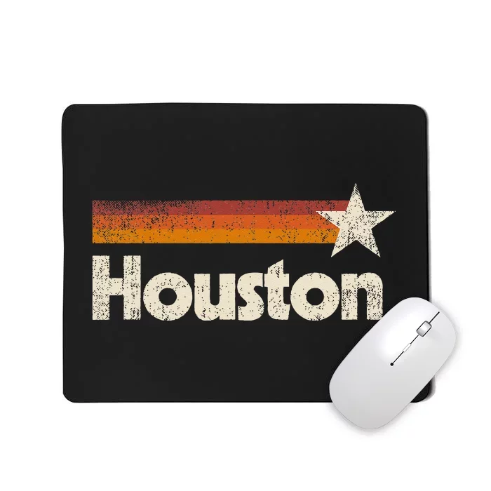 Vintage Houston Texas Houston Strong Stripes Mousepad