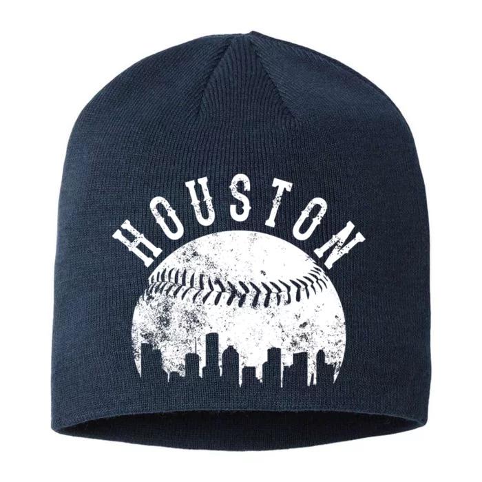 Vintage Houston Texas Sports Baseball Logo Skyline City 8 1/2in Sustainable Knit Beanie