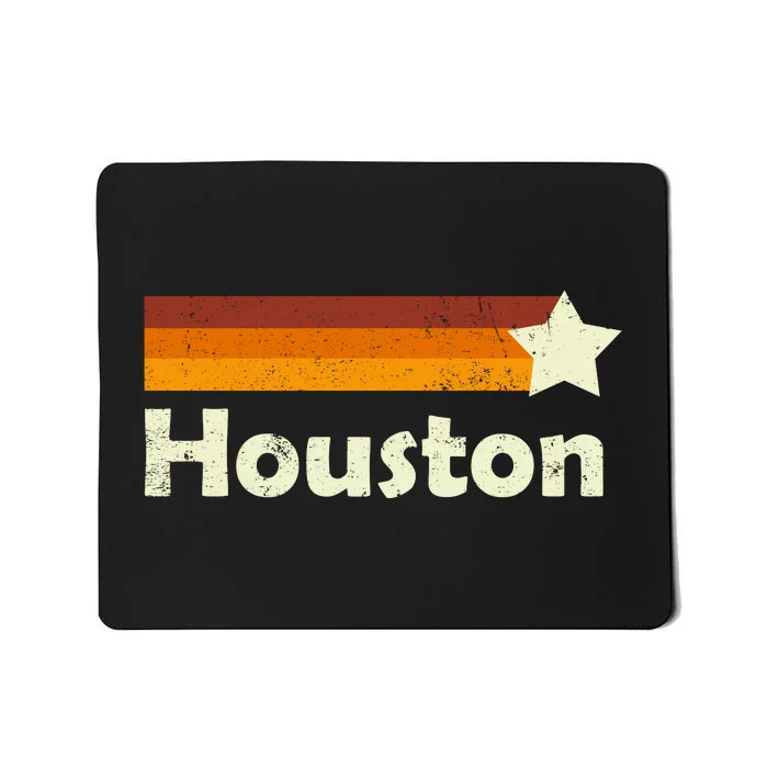 Vintage Houston Texas Logo Mousepad