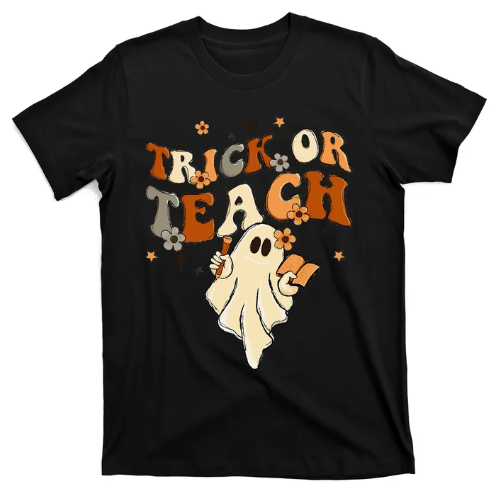 Vintage Halloween Teacher Life - Retro Trick or Teach T-Shirt