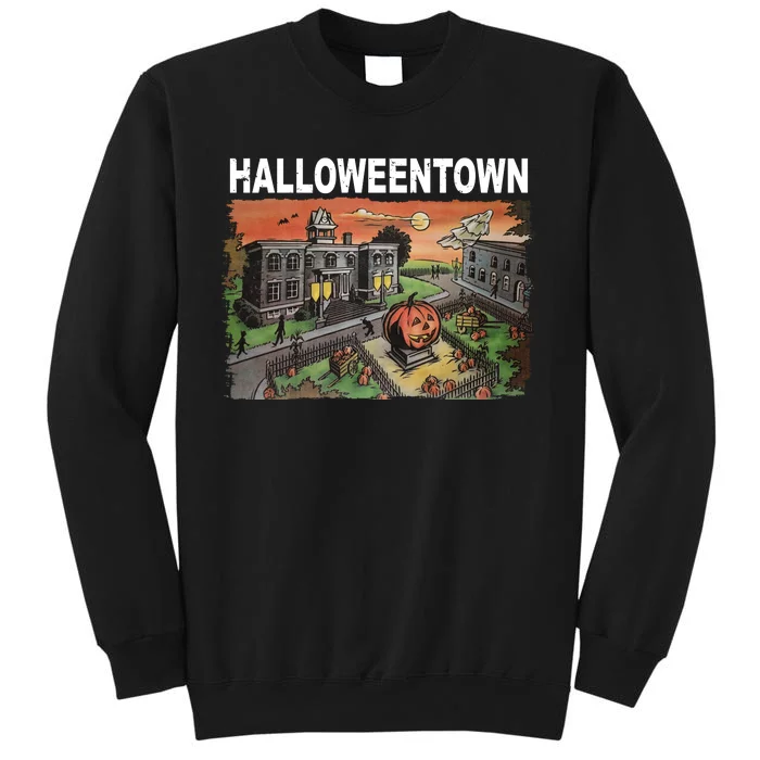 Vintage Halloween Town Tall Sweatshirt