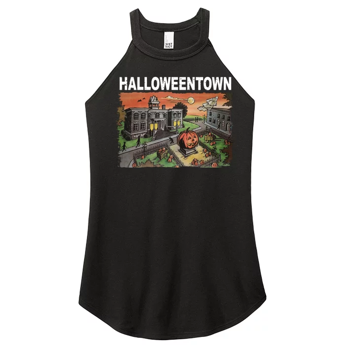 Vintage Halloween Town Women’s Perfect Tri Rocker Tank