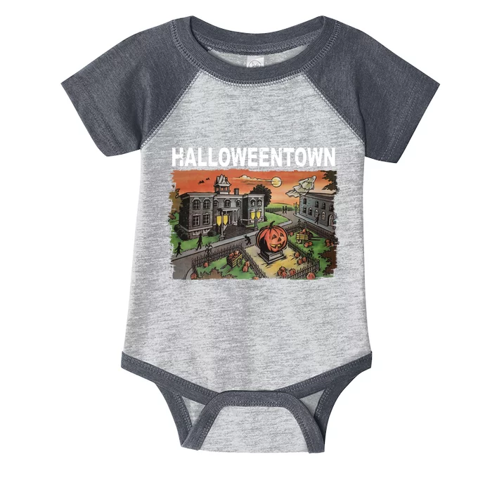 Vintage Halloween Town Infant Baby Jersey Bodysuit