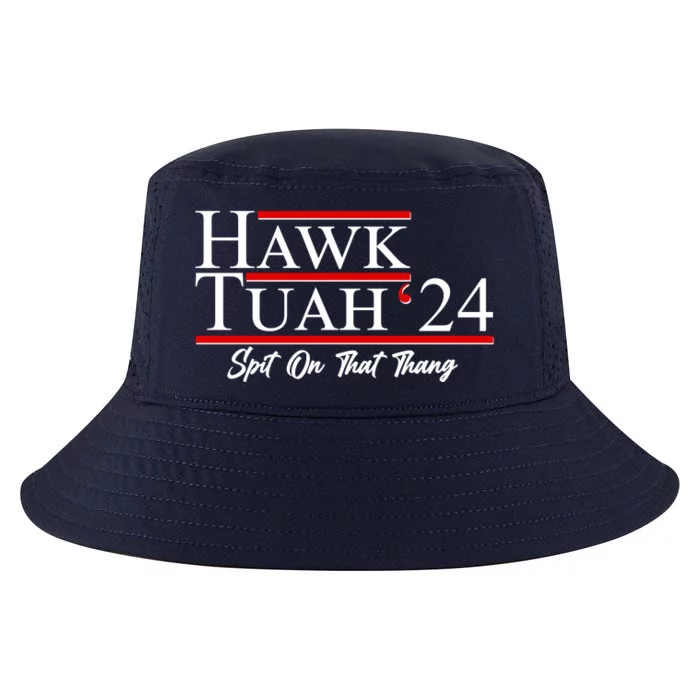 Vote Hawk Tuah 2024 Spit On That Thang Cool Comfort Performance Bucket Hat