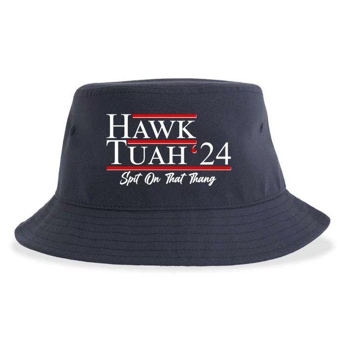 Vote Hawk Tuah 2024 Spit On That Thang Sustainable Bucket Hat