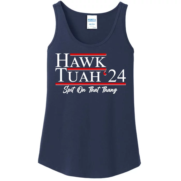 Vote Hawk Tuah 2024 Spit On That Thang Ladies Essential Tank