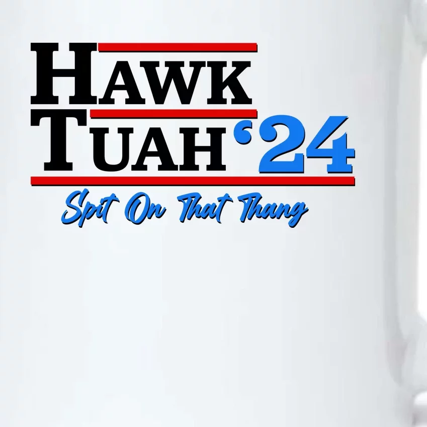 Vote Hawk Tuah 2024 Spit On That Thang Black Color Changing Mug