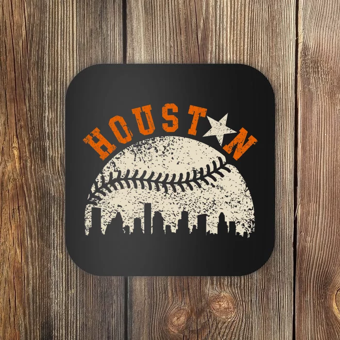 Vintage Houston Texas Pride Houston Strong Coaster