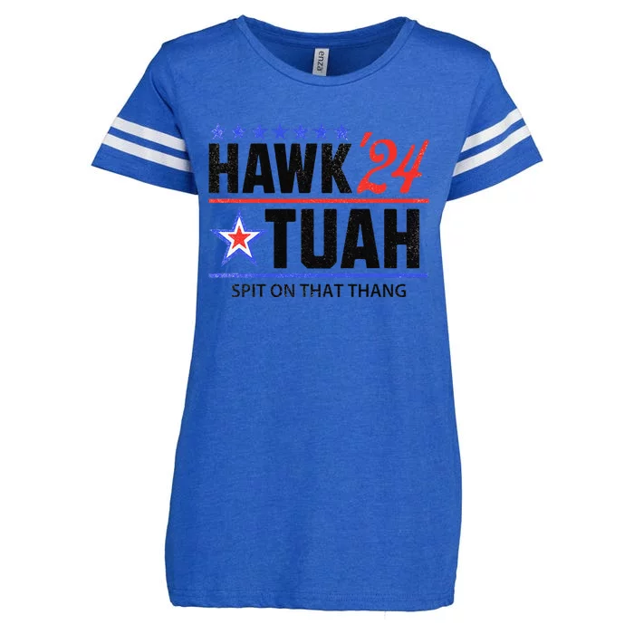 Vintage Hawk Tauh 24 Spit On That Thang Sarcastic Parody Enza Ladies Jersey Football T-Shirt