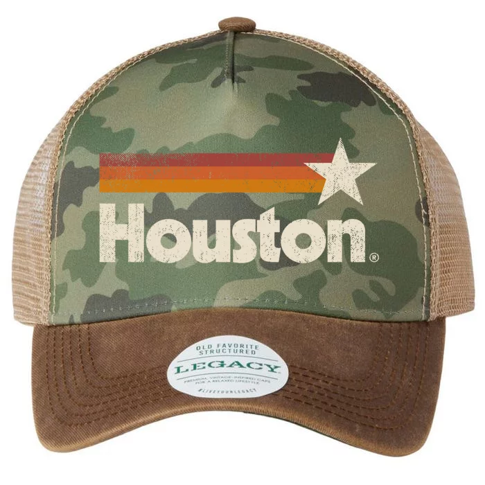 Vintage Houston Texas Gift Houston Strong Stripes Gift Legacy Tie Dye Trucker Hat