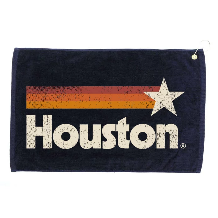 Vintage Houston Texas Gift Houston Strong Stripes Gift Grommeted Golf Towel