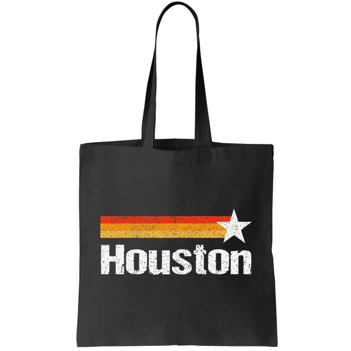 Vintage Houston Texas Houston Strong Stripes Usa Texas Tote Bag