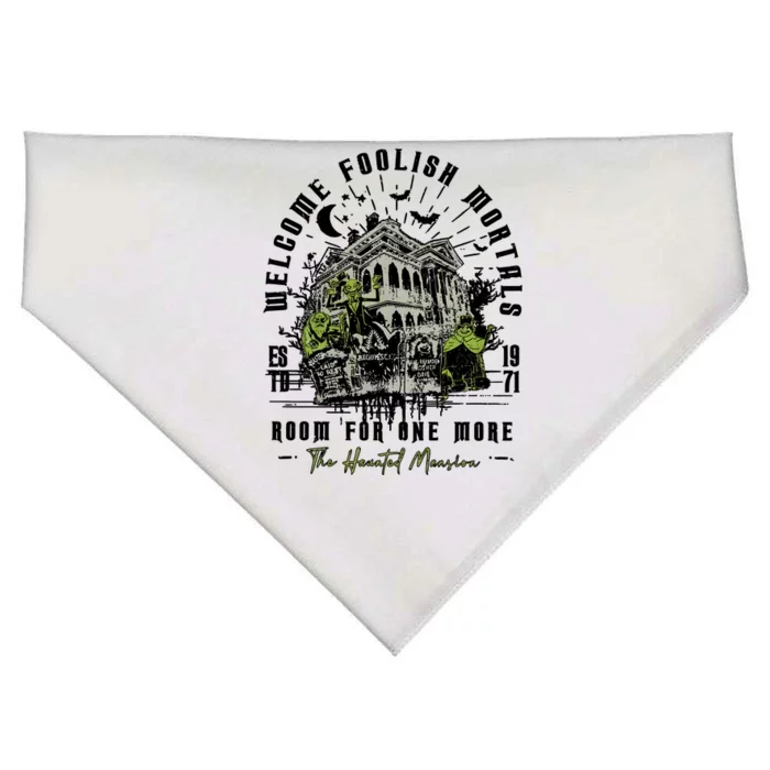 Vintage Halloween The Haunted Mansion USA-Made Doggie Bandana