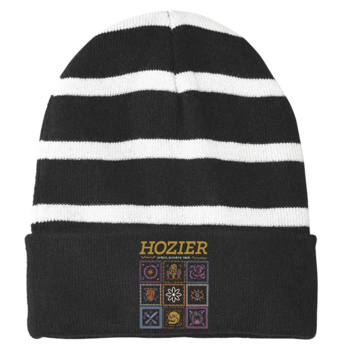 Vintage Hozier Unreal Unearth Striped Beanie with Solid Band