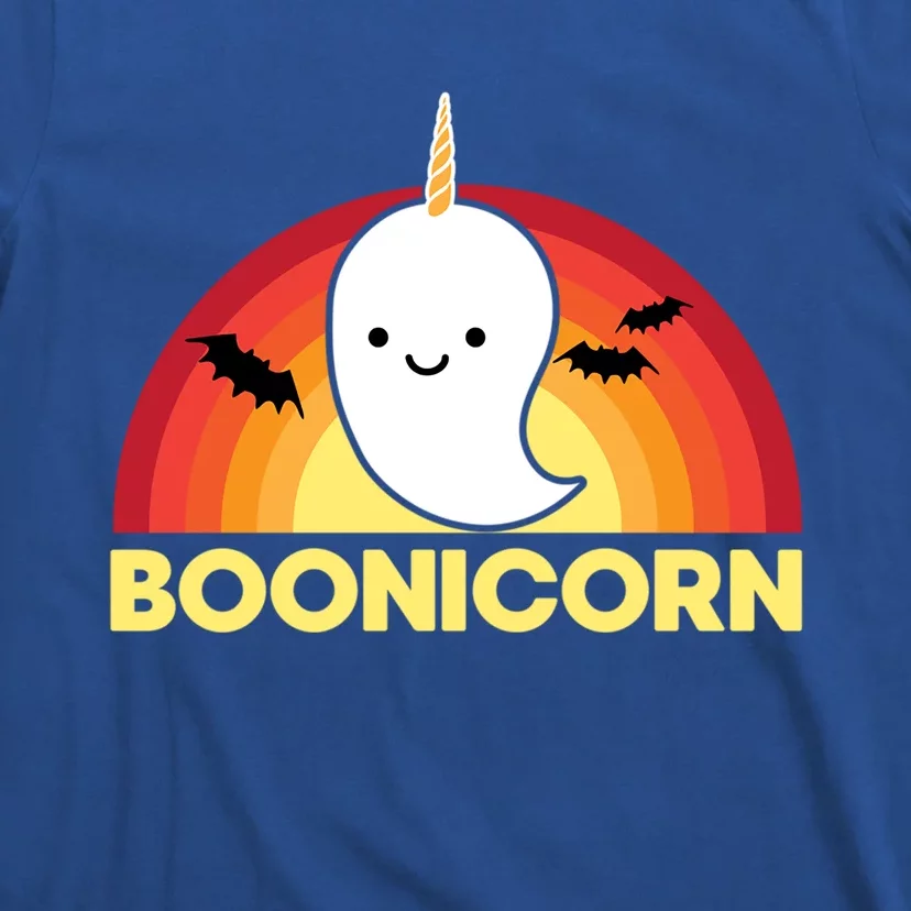 Vintage Halloween Unicorn Ghost Boonicorn Boo Cute Gift T-Shirt