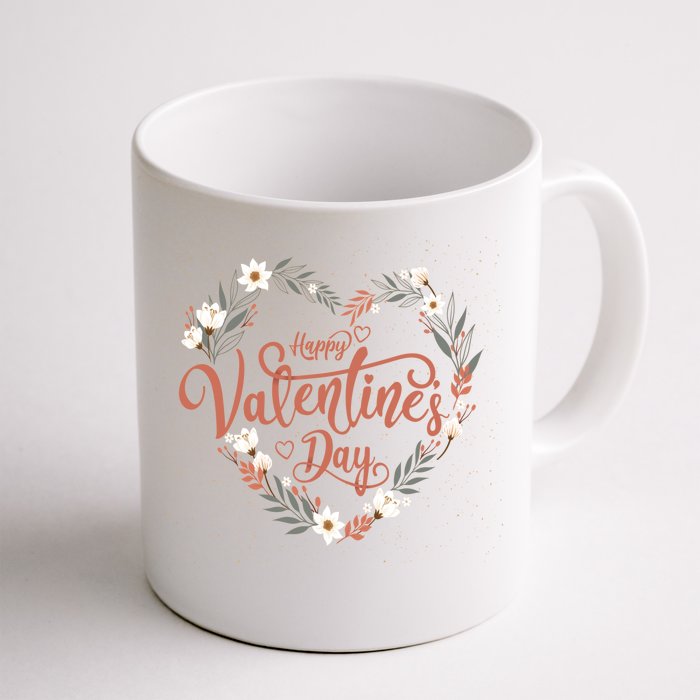 Vintage Happy Valentines Day Meaningful Gift Front & Back Coffee Mug