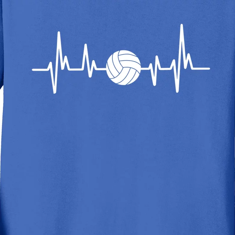 Volleyball Heartbeagift Volleyball Lover Gift Kids Long Sleeve Shirt