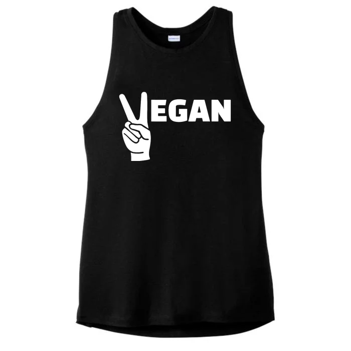 Vegan Hand Ladies Tri-Blend Wicking Tank