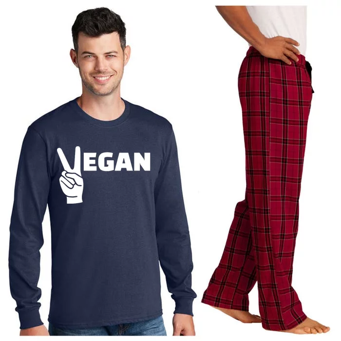 Vegan Hand Long Sleeve Pajama Set