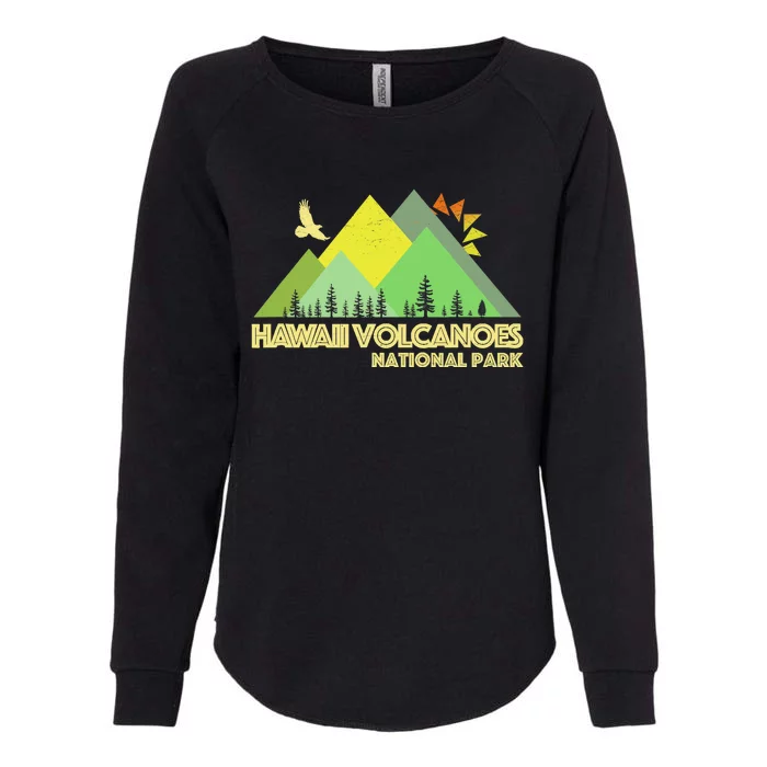 Vintage Hawaii Volcanoes National Park Womens California Wash Sweatshirt