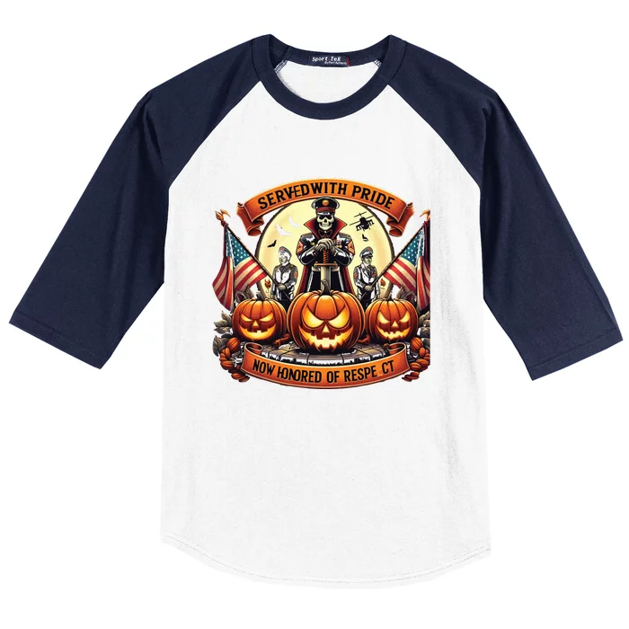 Veterans Halloween Baseball Sleeve Shirt