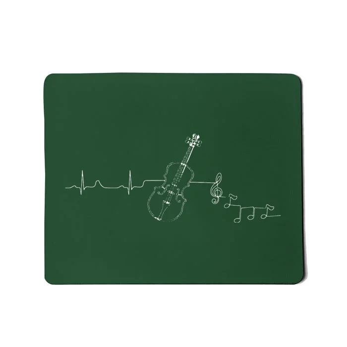 Violin Heartbeat Violin Player Violinist Musician Mousepad