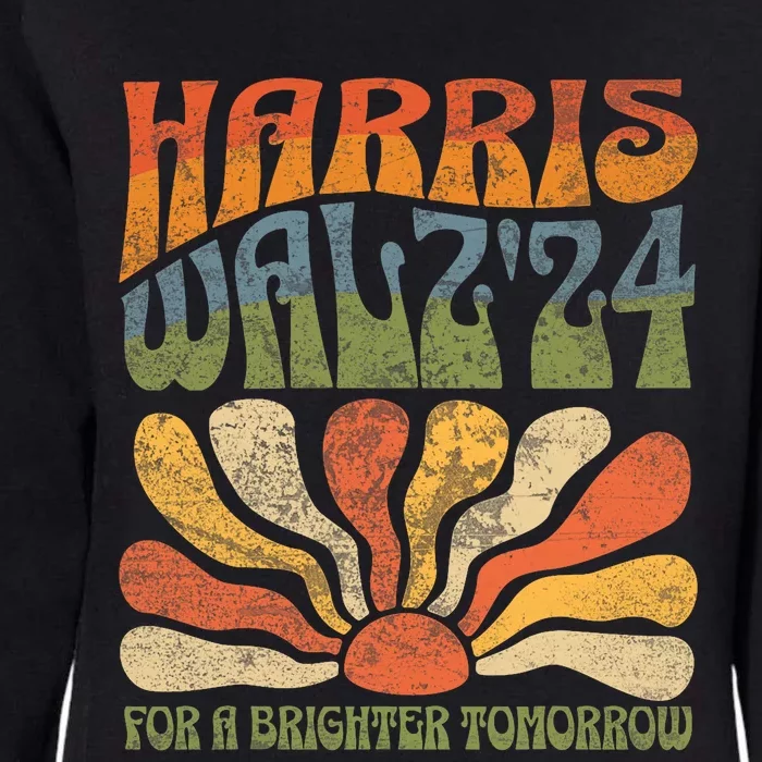 Vintage Harris Waltz 2024 Election Kamala Harris Tim Waltz 2024 Womens California Wash Sweatshirt