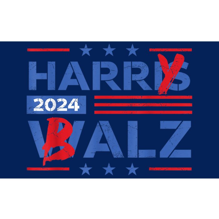 Vintage Harris Walz 24 Harry Balz 2024 Meme Democratics Vote Bumper Sticker