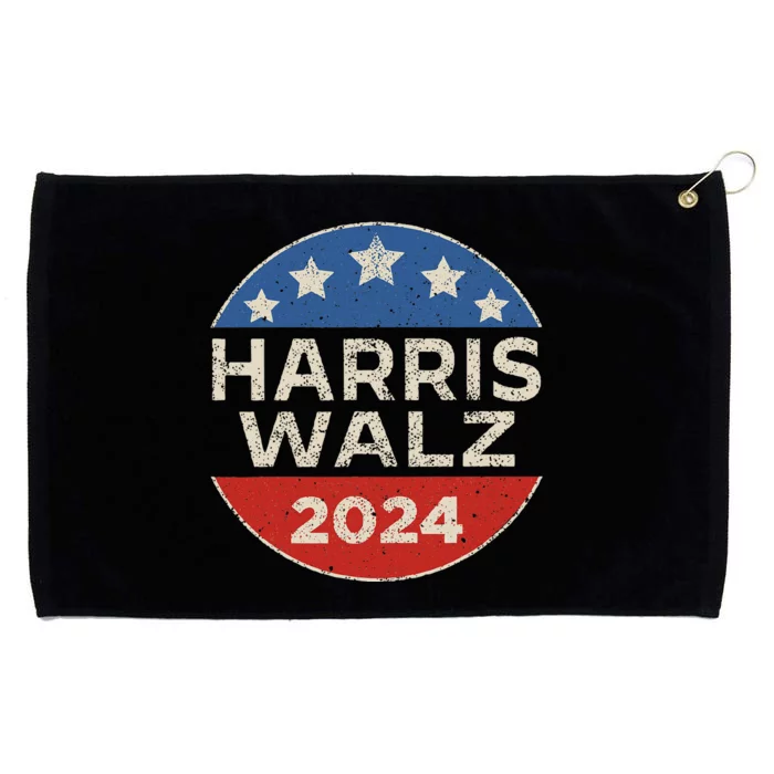 Vintage Harris Walz 2024 President Kamala Harris Tim Walz Grommeted Golf Towel